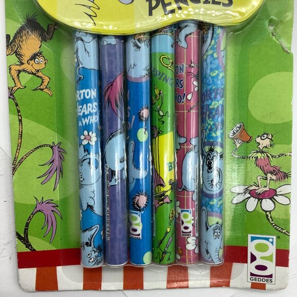 Dr. Seuss Horton Hears A Who 6 Pack Wooden Pencils Raymond Geddes HB#2 - Picture 4 of 7